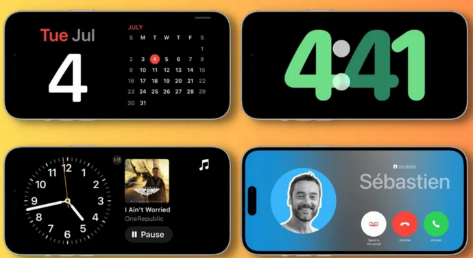 安平苹果手机维修分享iOS17横屏充电待机显示有什么好处 