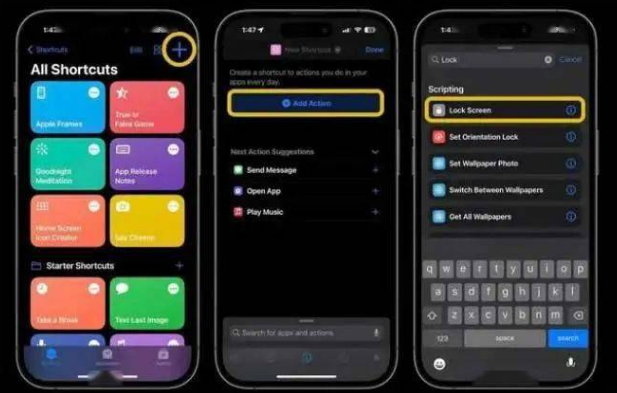 安平苹果14锁屏维修店分享iPhone14升级iOS16.4后如何创建锁屏快捷方式 