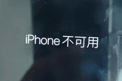 安平苹果服务网点分享锁屏界面显示“iPhone 不可用”如何解决 