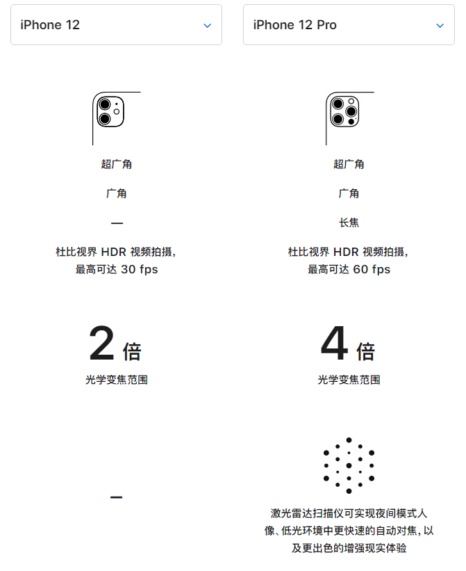 安平苹果手机维修分享苹果 iPhone 12 与 iPhone 12 Pro 选哪款 